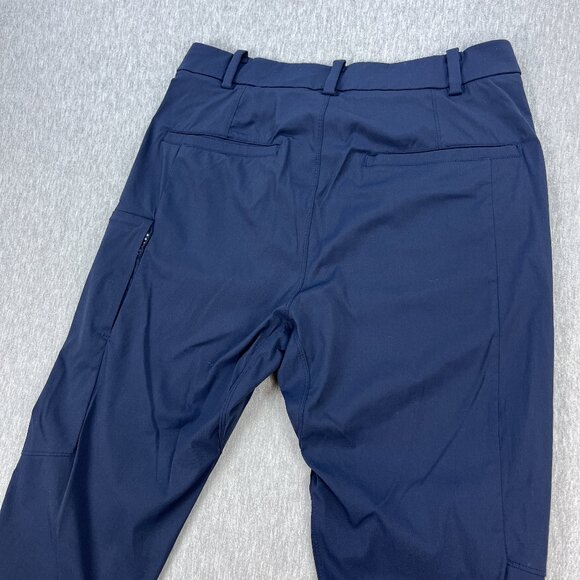 Lululemon Commuter Pants Mens 30x31 Navy Blue Reflectiv Stretch Performance - Picture 4 of 16